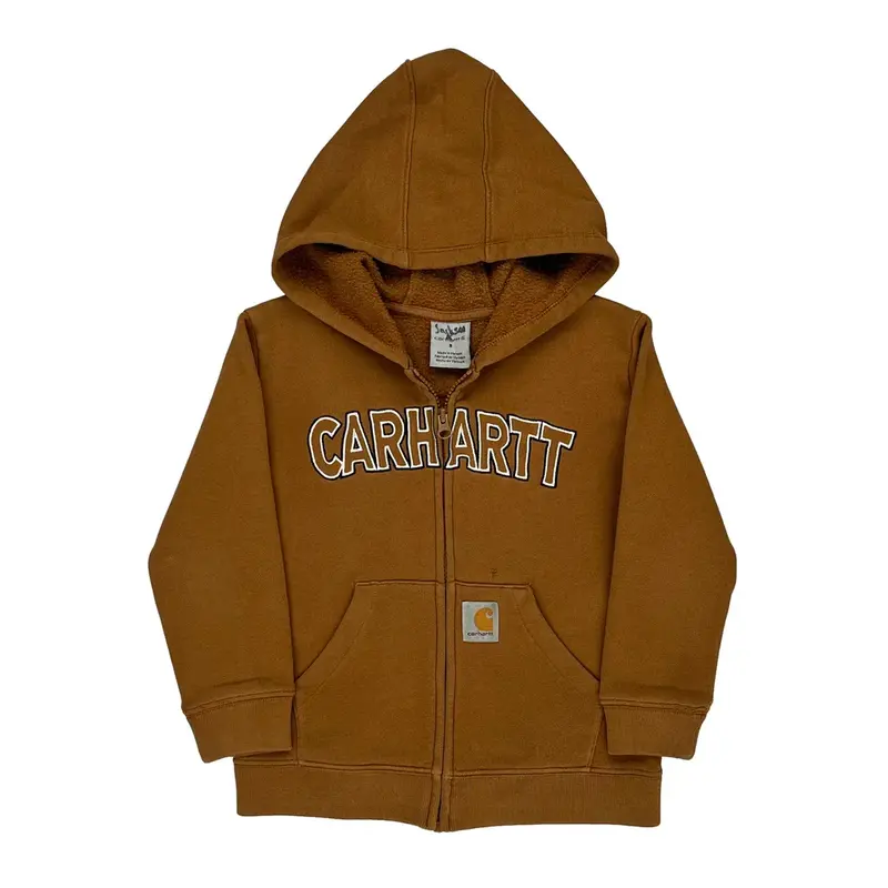 Age 5 Carhartt Hoodie - Small Brown Cotton Blend