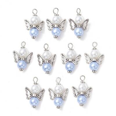 10Pcs Glass Pendants