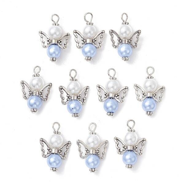 10Pcs Glass Pendants