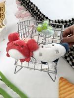 Cute Crab Design Plush Keychain, Cute Ocean Buddies Keychain for Bags & Keys, Fashion Accessories for Women & Men