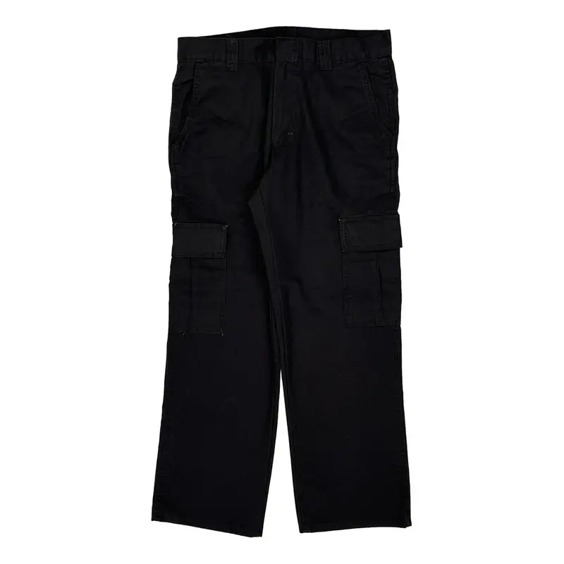 Number One Cargo Trousers - 34W 30L Black Polyester Blend