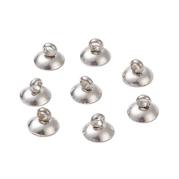 304 Stainless Steel Bead Cap Pendant Bails