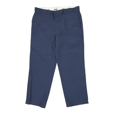 Dickies Trousers - 37W 29L Blue Polyester Blend