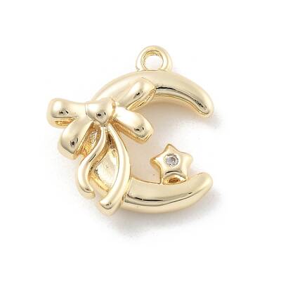 Brass Micro Pave Cubic Zirconia Pendants