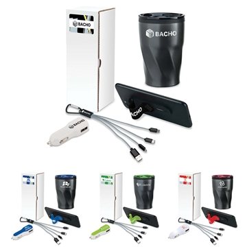 100 Promotional Celebration 4-Piece Thank You Gift Set - Stainless ...