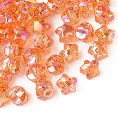 1-Hole Transparent Acrylic Buttons