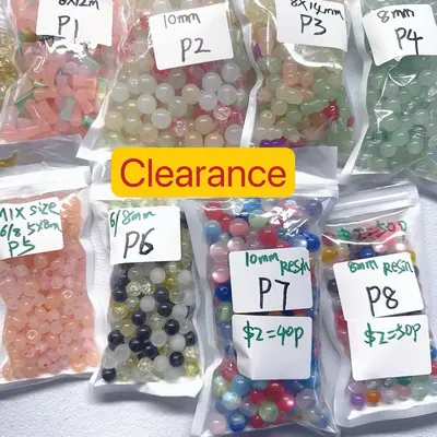 【A010】Daily Clearance Specials glass Beads resin beads acrylic beads not fit pens Final Sale mix colors for jewelry neckl...