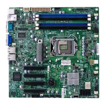 Supermicro X9SCM | Socket LGA1155 Intel C204 Chipset Micro-ATX System Board (Motherboard) Supports Xeon E3-1200/Core i3/Penti...