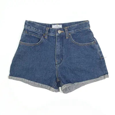 SELVAGE Shorts Blue 90s Regular Denim Womens S W26