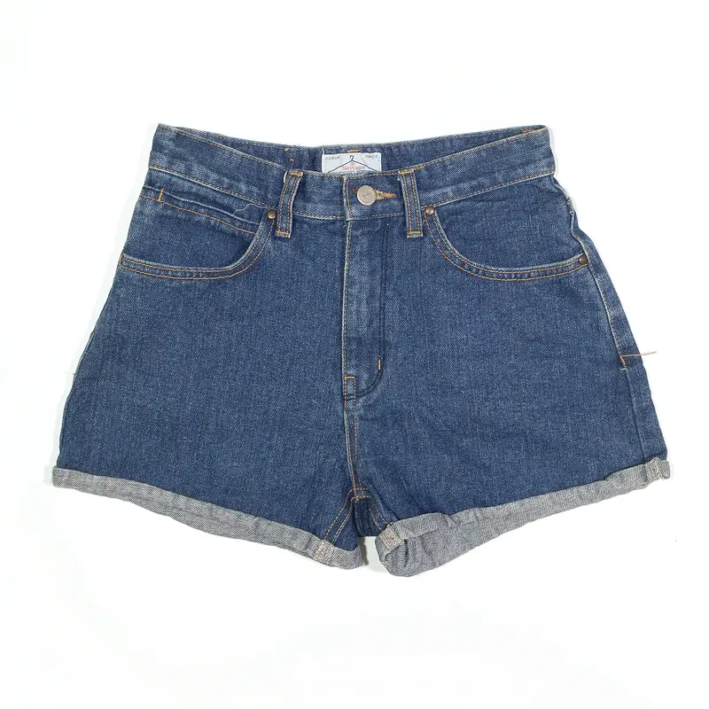 SELVAGE Shorts Blue 90s Regular Denim Womens S W26
