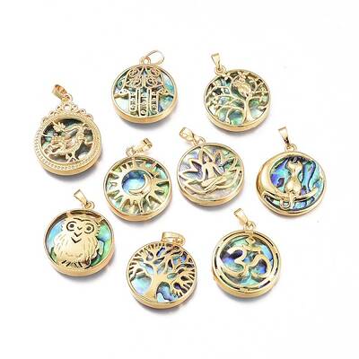 Natural Abalone Shell/Paua Shell Pendants