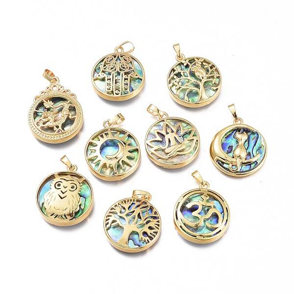Natural Abalone Shell/Paua Shell Pendants