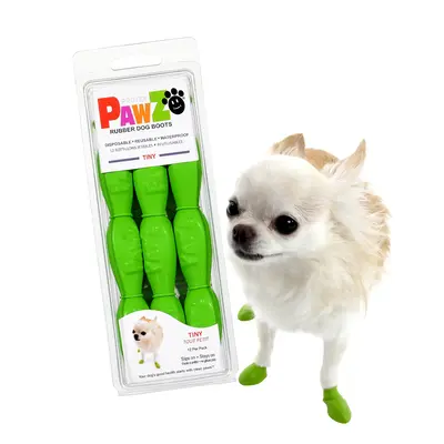 PawZ Rubber Dog Boots - Protect Your Pet's Feet With Adjustable Waterproof Dog Shoes