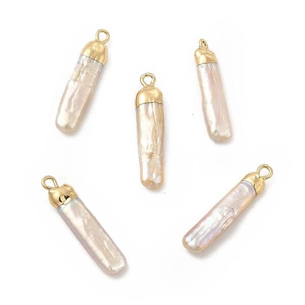 Baroque Natural Keshi Pearl Pendants