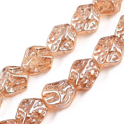 Electroplate Glass Beads Strands