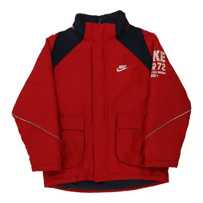 Age 8-10 Nike Jacket - Small Red Polyester