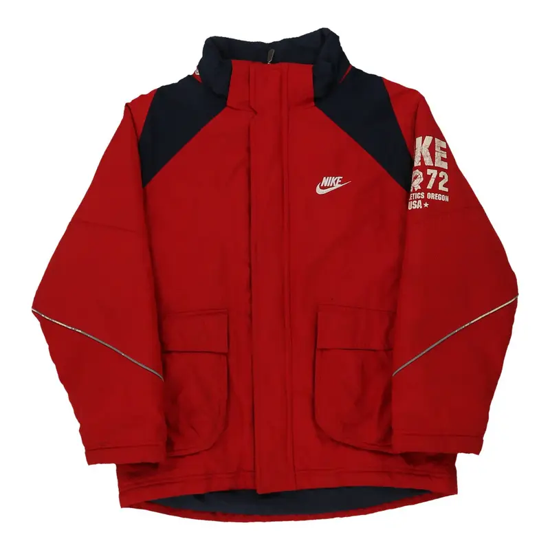 Age 8-10 Nike Jacket - Small Red Polyester