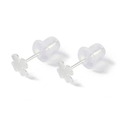 999 Fine Silver Stud Earrings for Women