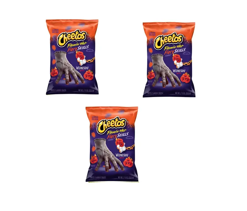 Cheetos Flamin' Hot Fiery Skulls Flavored Snacks - 3 Pack