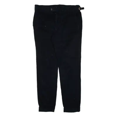 PEIKAMO Womens Trousers Black Regular Tapered W31 L28