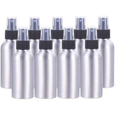 1 Set Refillable Aluminum Bottles Black Salon Hairdresser Sprayer Platinum Water Spray Bottle for Fine Art Work 14.4x4.5cm