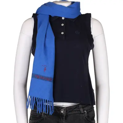 Trussardi Scarf - No Size Blue Wool