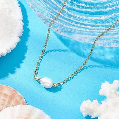 Natural Cultured Freshwater Pearl Pendant Necklaces