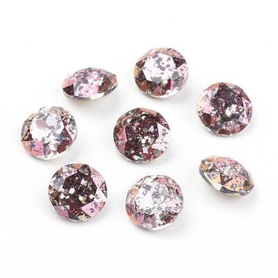 Pointed Back & Back Plated Glass Rhinestone Cabochons