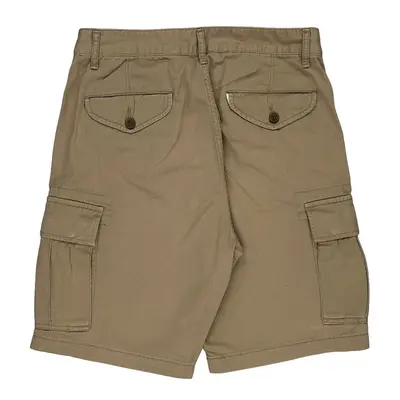 White Tab Levis Cargo Shorts - 30W 10L Beige Cotton | Size: 30″ waist