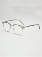 Vintage Half Frame Eyeglasses, Classic Simple Design Eyeglasses for Men & Women, Fashion Eyeglasses for Work, Daily Clothing ...