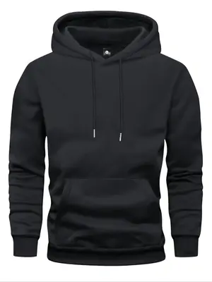 Men's Spring Autumn Thin Long Sleeve Hoodie, Casual Fashion Pocket Design, Colorblock Style, Perfect for Work Outdoors Golf F...