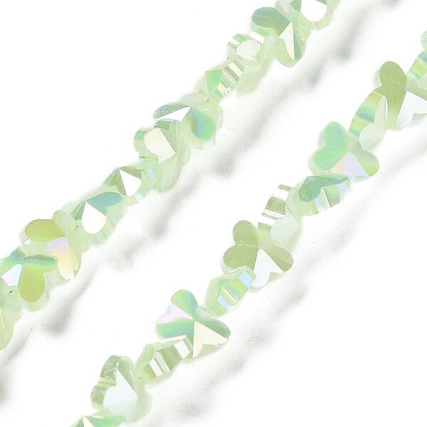 Electroplate Butterfly Glass Beads Strands