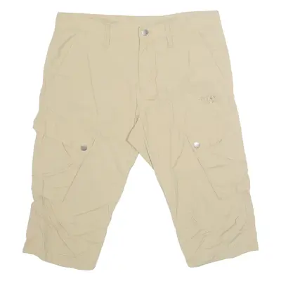 JACK WOLFSKIN 3/4 Length Mens Cargo Shorts Beige M W34