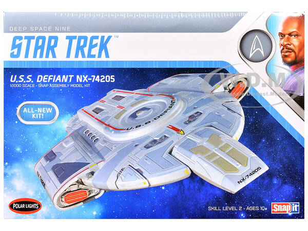 Skill 2 Snap Model Kit USS Defiant NX-74205 Starship Star Trek: Deep Space Nine (1993-1999) TV Series 1/1000 Scale Model by...