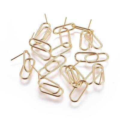 Brass Stud Earring Components