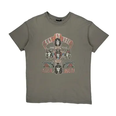 Guns N Roses Cotton On Band T-Shirt - Large Grey Cotton