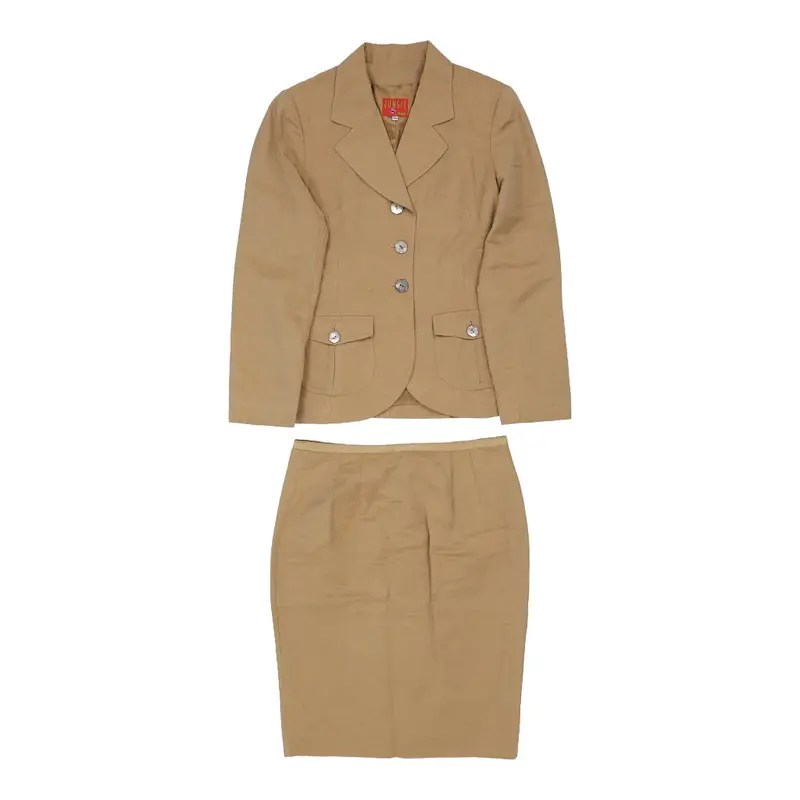 Kenzo Jungle Co-Ord - Medium Brown Viscose Blend | Size: medium