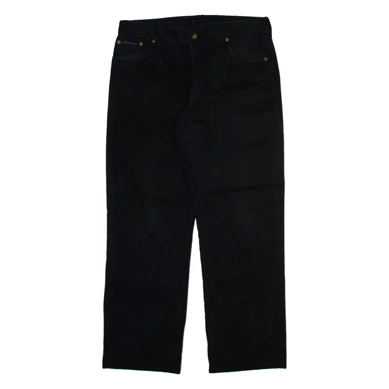 GANT Mens Trousers Black Regular Straight W34 L30