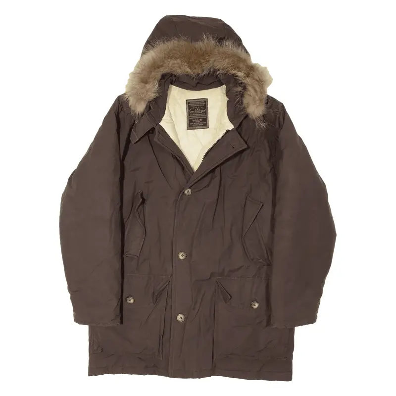 LEXY SCOTT IND Parka Coat Brown Mens M