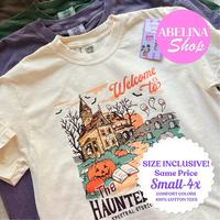 HAUNTED LIBRARY COMFORT COLORS UNISEX TSHIRT OR SWEATER OPTION Soft Cotton Top Halloween