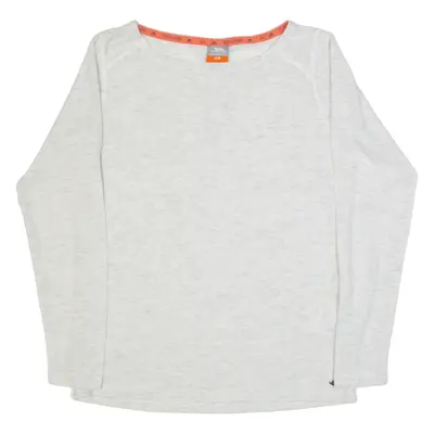 TRESPASS Womens T-Shirt Grey Long Sleeve XS