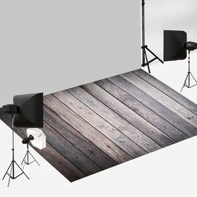 Aperturee Classic Wood Pattern Photography Floor Backdrop | Floor Backdrop Photography | Fabric Floor Mat Photography | Photo...