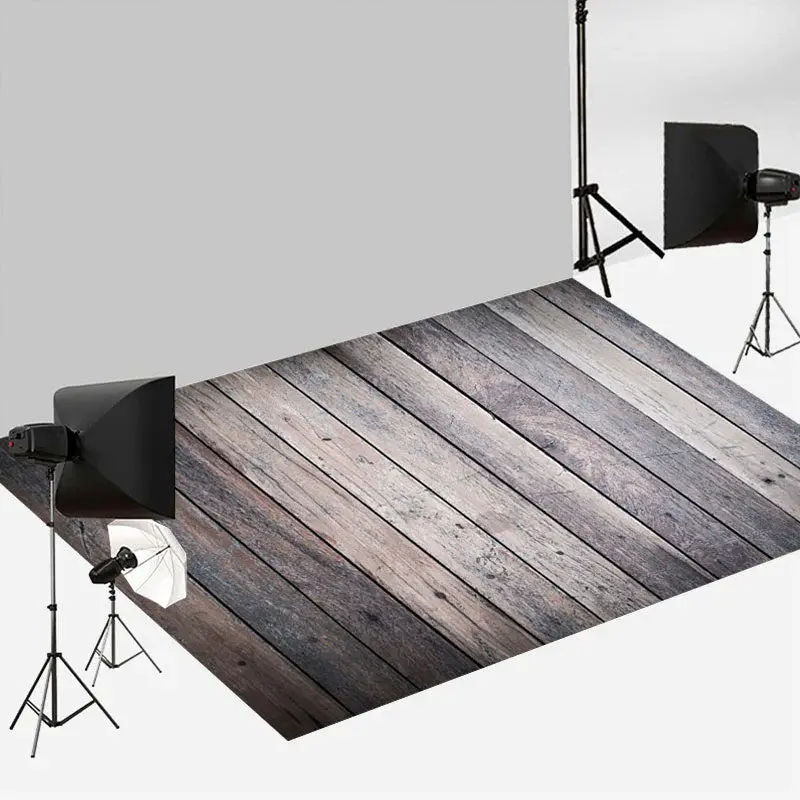Aperturee Classic Wood Pattern Photography Floor Backdrop | Floor Backdrop Photography | Fabric Floor Mat Photography | Photo...