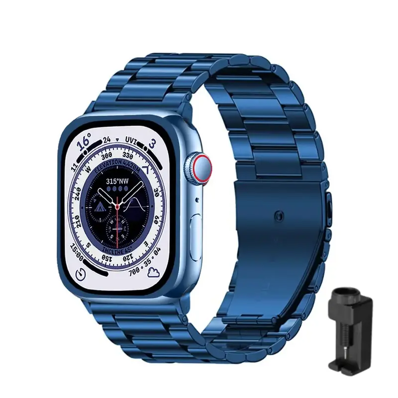 Stainless Steel Watch Band for iWatch, Fashionable Simple Design Watch Band (Band Only), Wearable Accessories Compatible With...