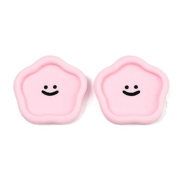 Smiley Face Resin Cabochons