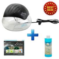 Sirena Twister Black The Original Air Purifier Water Filter Air Cleaner Premium Pack Including Ocean Breeze Deodorizer and Fr...