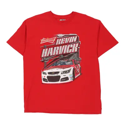 Kevin Harvick Nascar Graphic T-Shirt - XL Red Cotton