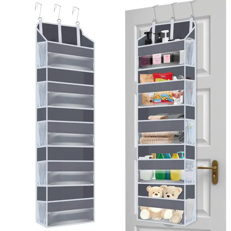 Door Back Hanging Storage Bag, Large Capacity Multi-layer Foldable Clothes Storage Bag, Wall Mounted Hanging Storage Bag for ...