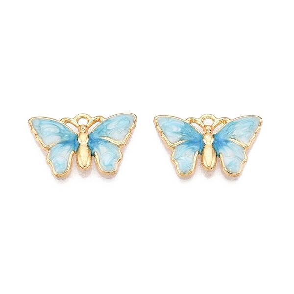 Rack Plating Alloy Enamel Pendants