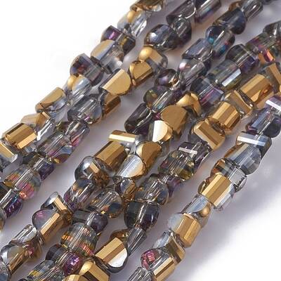 Electroplate Glass Beads Strands